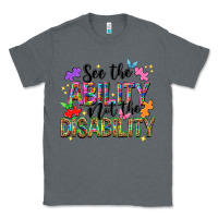 Charcoal Heather see the ability not the disability nca Classic Tee - NancyCooperArtShop