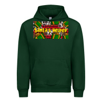 Forest Green santa's helper with gifts Urban Hoodie - AdoDesignShop