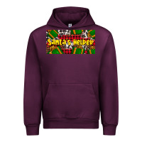 Mauve Wine santa's helper with gifts Urban Hoodie - AdoDesignShop
