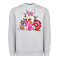 Heather Grey Easter day coffee Heavyweight Sweatshirt - CowhideDigitalArt