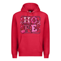 Cardinal Hope Breast Cancer Awareness Fall Premium Hoodie - LillyAllenDesigns