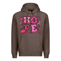 Coffee Hope Breast Cancer Awareness Fall Premium Hoodie - LillyAllenDesigns