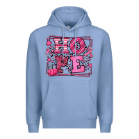 Colony Blue Hope Breast Cancer Awareness Fall Premium Hoodie - LillyAllenDesigns