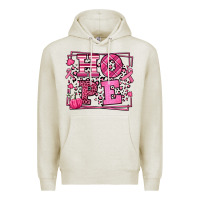 Oatmeal Heather Hope Breast Cancer Awareness Fall Premium Hoodie - LillyAllenDesigns
