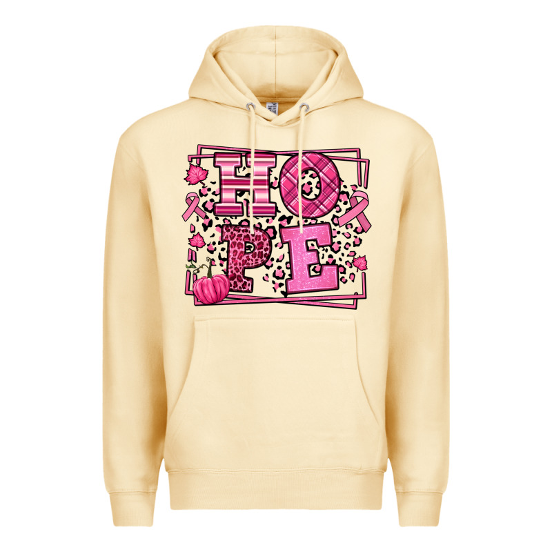 Hope Breast Cancer Awareness Fall Premium Hoodie by LillyAllenDesigns | Teevron