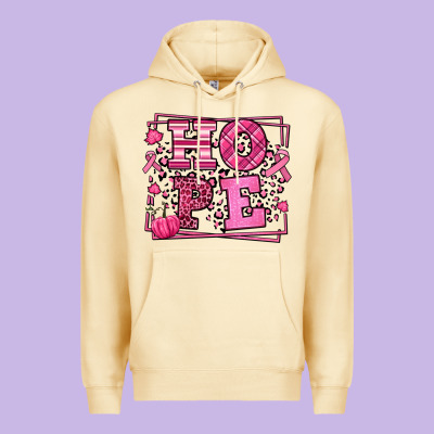 Hope Breast Cancer Awareness Fall Premium Hoodie Designed By Lillyallendesigns