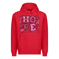 Red Hope Breast Cancer Awareness Fall Premium Hoodie - LillyAllenDesigns
