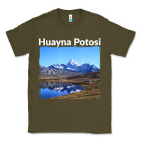 Army Green Bolivia Huayna Potosi Mountain Andes Art Classic Tee - trangStudio