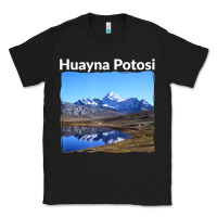 Black Bolivia Huayna Potosi Mountain Andes Art Classic Tee - trangStudio