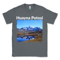 Charcoal Heather Bolivia Huayna Potosi Mountain Andes Art Classic Tee - trangStudio