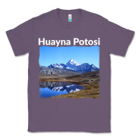 Lavender Bolivia Huayna Potosi Mountain Andes Art Classic Tee - trangStudio