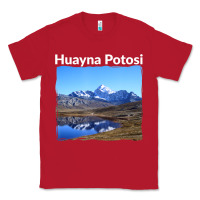 Red Bolivia Huayna Potosi Mountain Andes Art Classic Tee - trangStudio