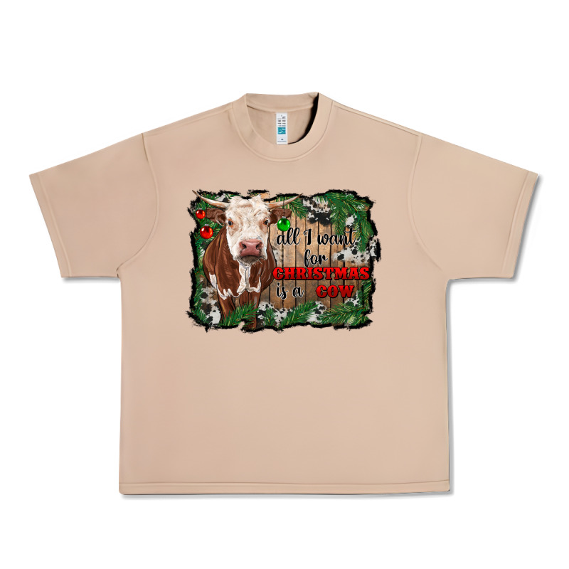 All I Want For Christmas Is A Cow Cowhide Urban Heavy Tee by RanaPortraitStore | Teevron