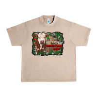 French Oak all i want for christmas is a cow cowhide Urban Heavy Tee - RanaPortraitStore