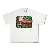 Pistachio all i want for christmas is a cow cowhide Urban Heavy Tee - RanaPortraitStore