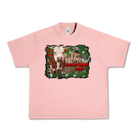 Salmon all i want for christmas is a cow cowhide Urban Heavy Tee - RanaPortraitStore