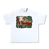 White all i want for christmas is a cow cowhide Urban Heavy Tee - RanaPortraitStore