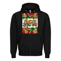 Black Christmas Jingle All The Way Zipper Hoodie - Artiststas