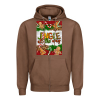 Chestnut Christmas Jingle All The Way Zipper Hoodie - Artiststas