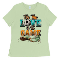 Matcha For the love of the game Soccer Ladies Tee - NancyCooperArtShop
