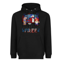 Black land of the free caravan gnomies Heavyweight Hoodie - BarkalooDesign