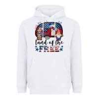 White land of the free caravan gnomies Heavyweight Hoodie - BarkalooDesign