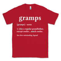 Red Grandpa Gift for Gramps, Fathers Day Birthday Gift Idea Classic Tee - trangStudio