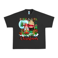 Pigment Black just a girl who loves christmas Urban Heavy Tee - CowGirlArtShop