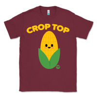 Burgundy corn t  shirt c r o p t o p t  shirt Classic Tee - trangStudio