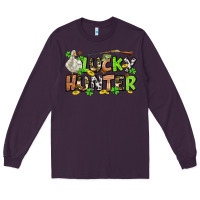 Plum Lucky hunter St. Patrick's Day Long Sleeve Tee - OliviaCreatesArt