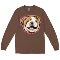Chestnut bulldog pink glitter Long Sleeve Tee - Jasminsmagicworld