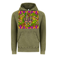 Vintage Olive Mardi Gras masks and coins tumbler Vintage Hoodie - HowdyJamesFarm