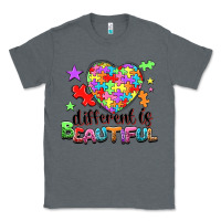 Charcoal Heather Different is beautiful Classic Tee - NancyCooperArtShop