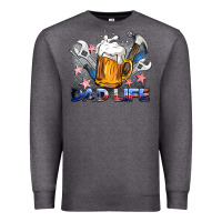 Charcoal Heather dad life beer and tools Premium Sweatshirt - BarkalooDesign