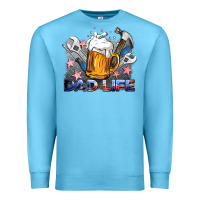 Ocean Blue dad life beer and tools Premium Sweatshirt - BarkalooDesign