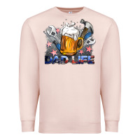 Pale Pink dad life beer and tools Premium Sweatshirt - BarkalooDesign