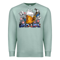 Seafoam dad life beer and tools Premium Sweatshirt - BarkalooDesign
