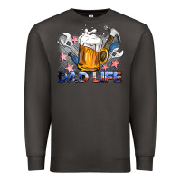 Smoke dad life beer and tools Premium Sweatshirt - BarkalooDesign