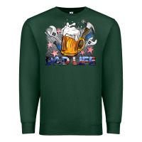Sports Green dad life beer and tools Premium Sweatshirt - BarkalooDesign