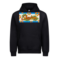 Black shalom with olive branch Urban Hoodie - AdoDesignShop