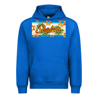 Cobalt shalom with olive branch Urban Hoodie - AdoDesignShop