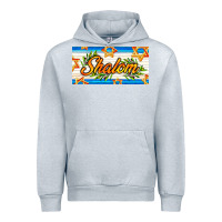 Heather Grey shalom with olive branch Urban Hoodie - AdoDesignShop