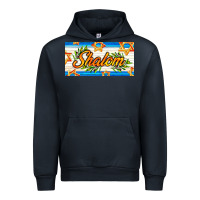 Navy shalom with olive branch Urban Hoodie - AdoDesignShop
