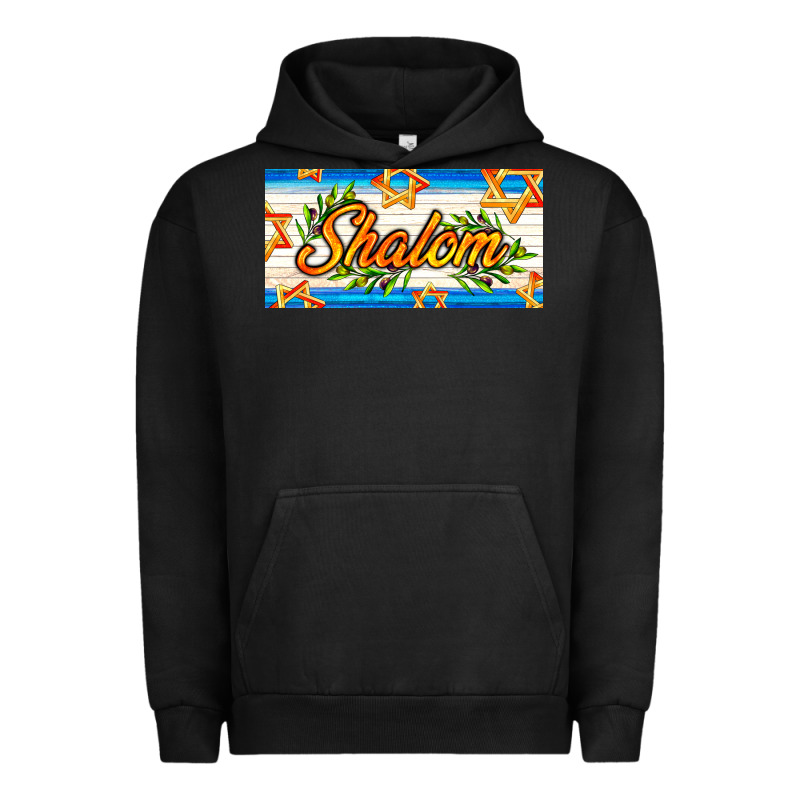 Shalom With Olive Branch Urban Hoodie by AdoDesignShop | Teevron