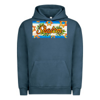 Pigment Midnight Navy shalom with olive branch Urban Hoodie - AdoDesignShop