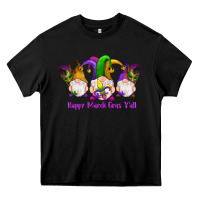 Black happy mardi gras y'all gnomes Heavy Core Tee - RanaPortraitStore