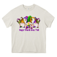 Cream happy mardi gras y'all gnomes Heavy Core Tee - RanaPortraitStore