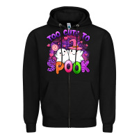 Black too cute spook Zipper Hoodie - Artiststas