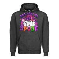 Charcoal Heather too cute spook Zipper Hoodie - Artiststas