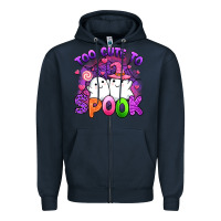 Navy too cute spook Zipper Hoodie - Artiststas